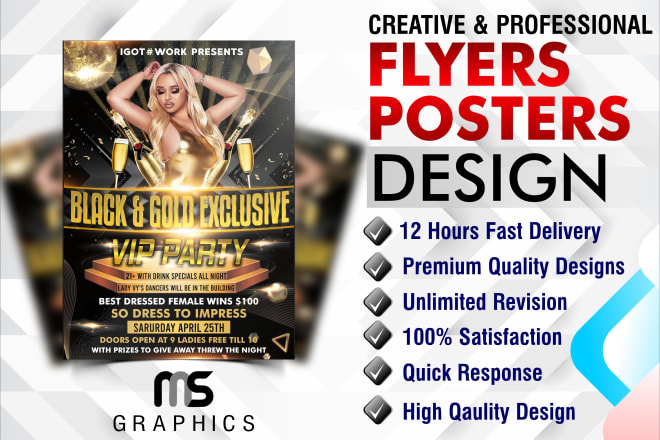 I will create club,event,birthday,party fashion, any flyer poster