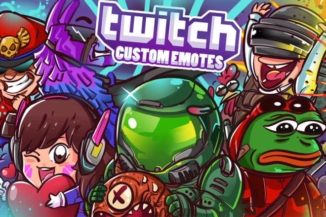 I will create exclusive custom twitch emotes for your channel