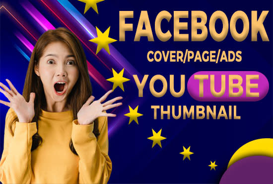 I will create facebook, twitter, youtube cover and thumbnail