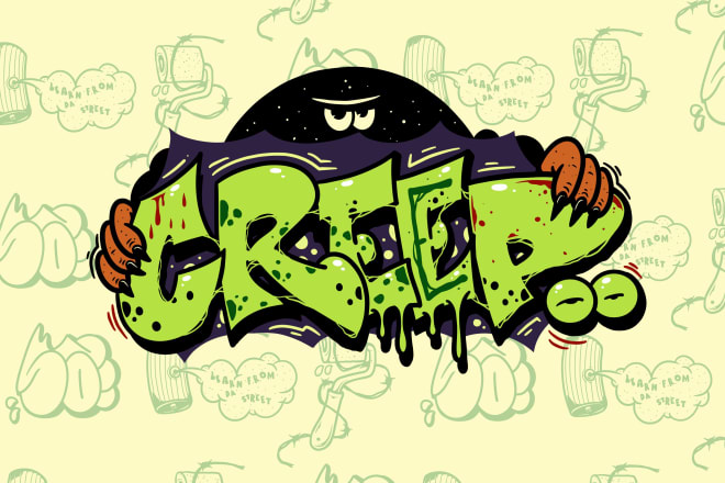 I will create handmade graffiti for your logo or your word