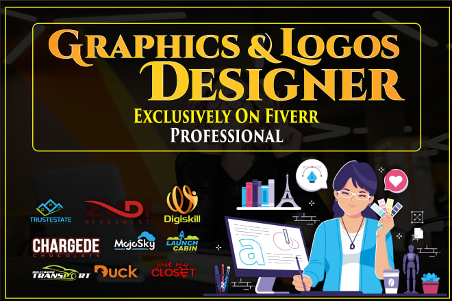 I will create logo design and graphic design cartoon portraits
