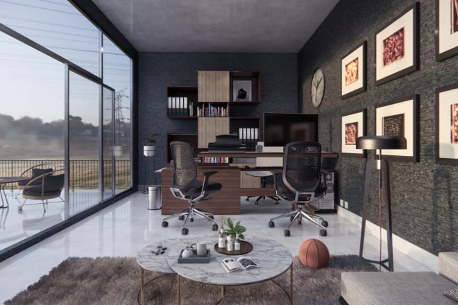 I will create the great interior rendering for your interior design