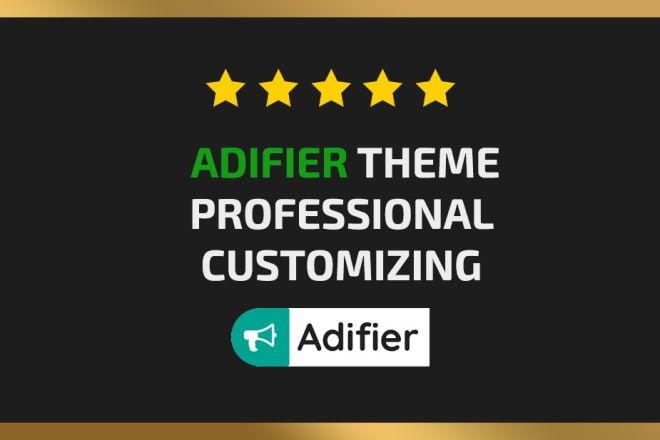 I will customize adifier wordpress theme