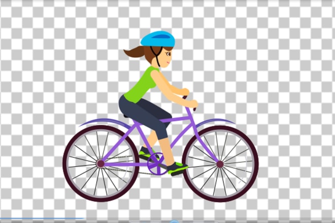 I will cycling animation, riding a bike animation