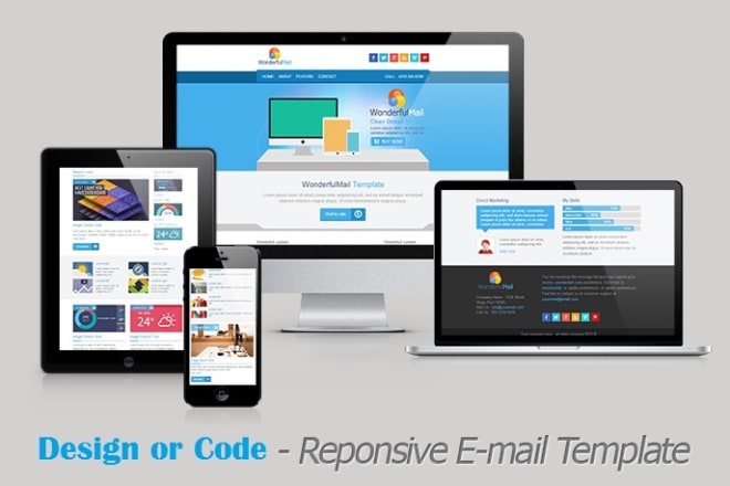 I will design a best quality responsive html email template for you