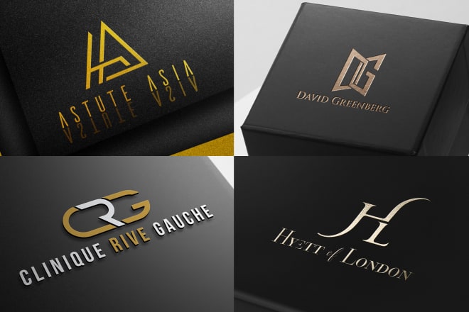 I will design a luxury brand initial letters, monogram logo