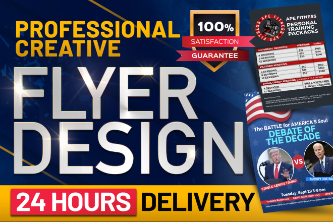I will design a professional and creative flyer