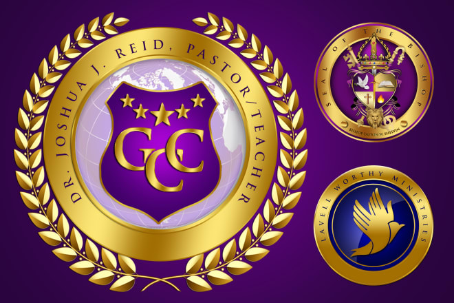 I will design a professional church and school seal logo