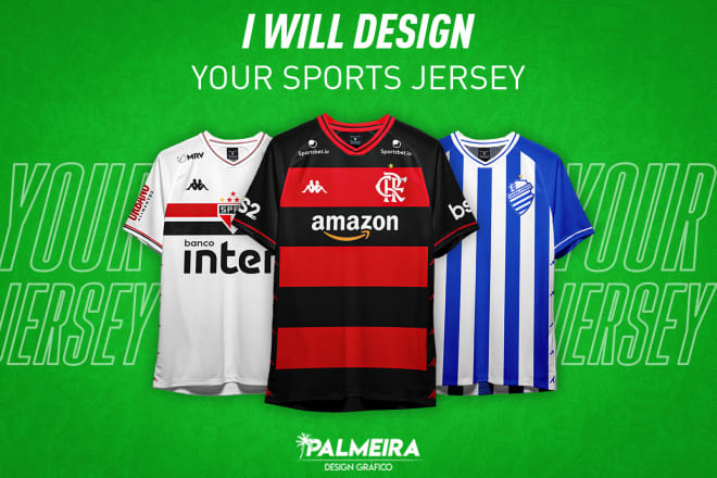 I will design a soccer jersey to you