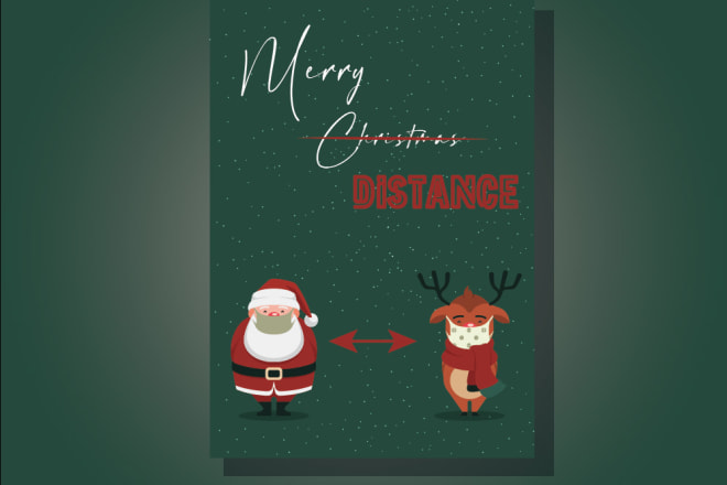 I will design a unique postcard for christmas or any holiday