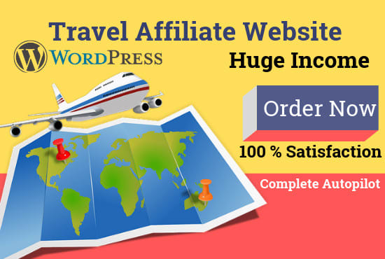 I will design autopilot travel affiliate website