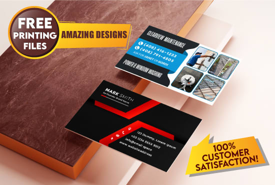 I will design awesome business cards with free printing file
