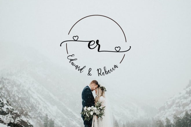 I will design beautiful wedding logo