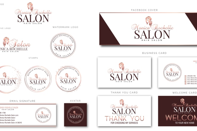 I will design beauty, cosmetics, and signature logo with branding kit