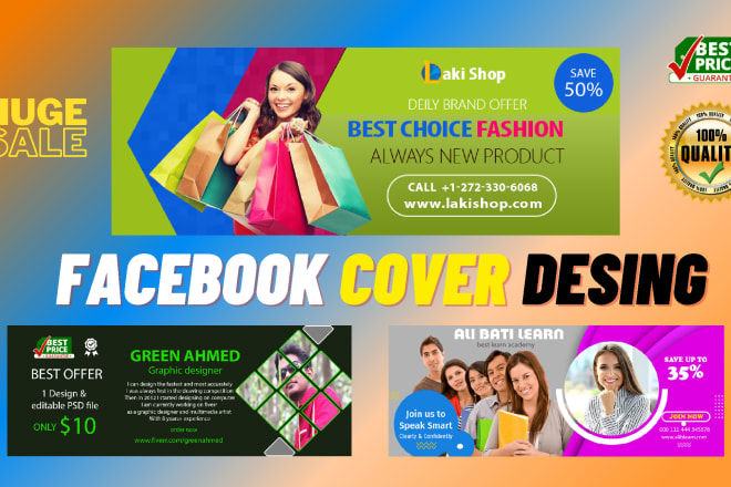 I will design best professional facebook cover banner