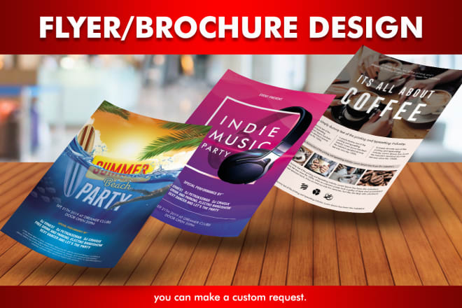 I will design creative flyer or brochure in editable pdf
