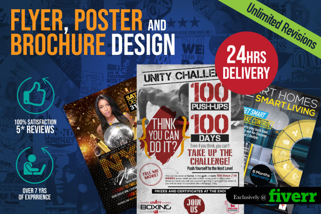 I will design creative flyer, poster or brochure for your business