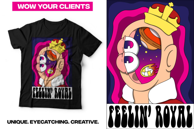 I will design creative graphic tshirts with strong brand identity