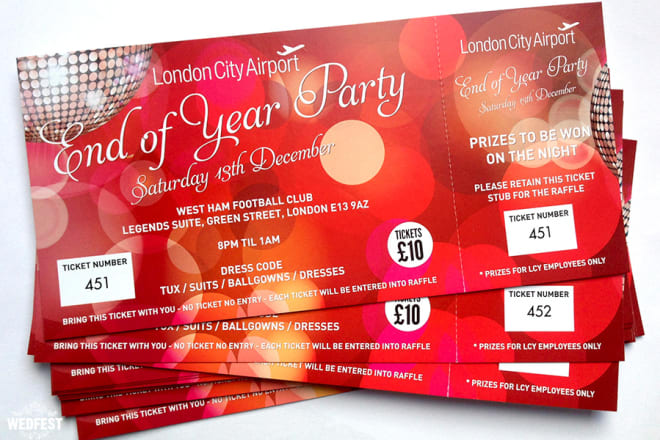 I will design creative ticket and invitation for any event in HD quality