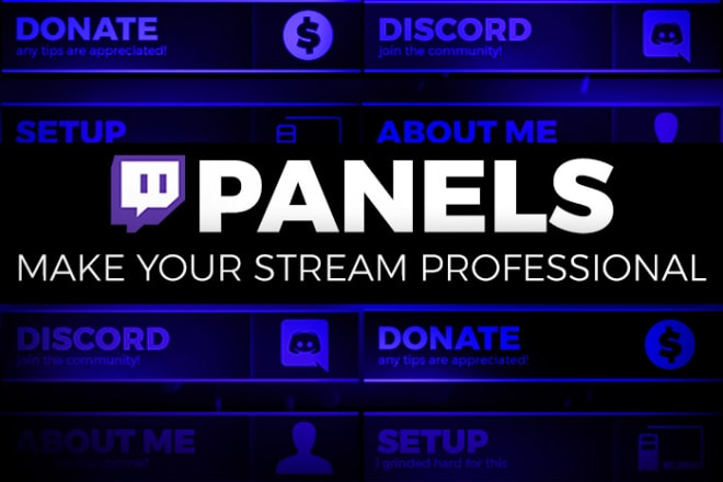 I will design high quality twitch button panels