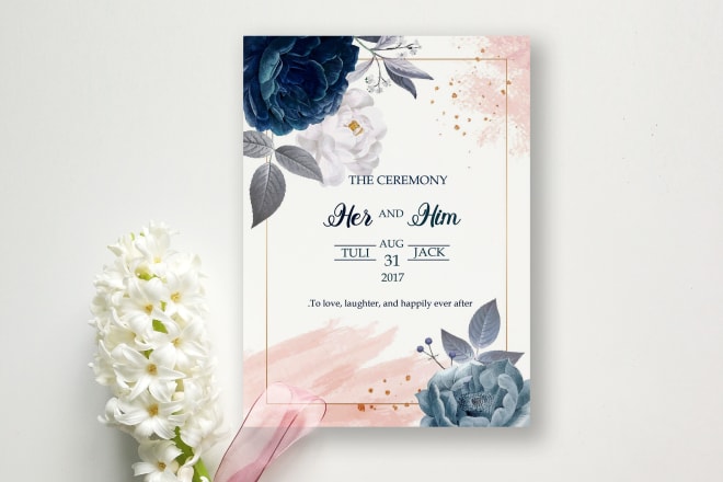 I will design invitations or greeting cards for your special events