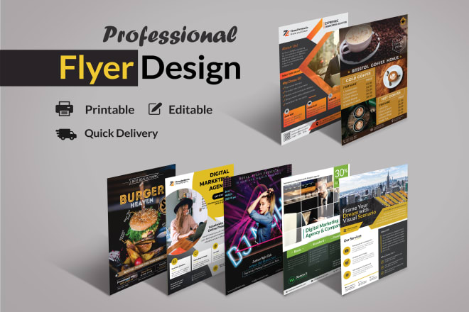 I will design modern, creative and professional flyer or recreate