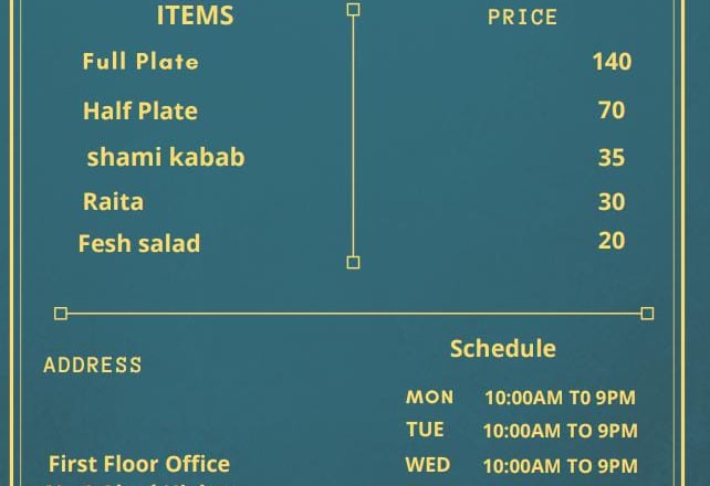 I will design modern food menu restaurant menu digital