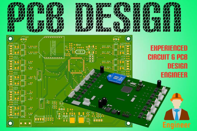 I will design pcb in eaglecad, kicad or any pcb design software