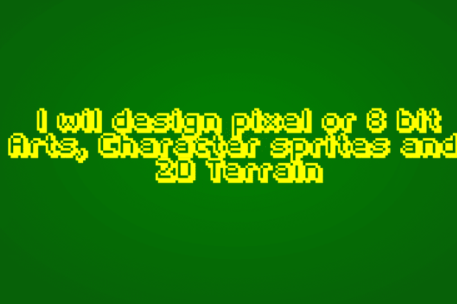 I will design pixel art and character sprites for your animations and game