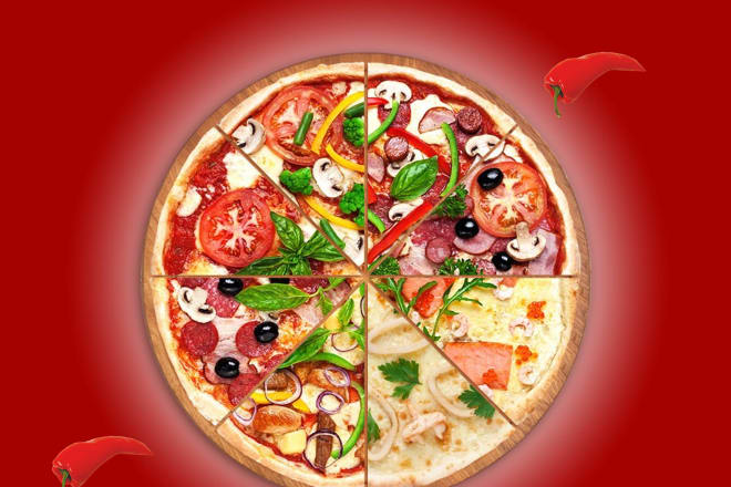 I will design pizza banner, food, burger flyer in 24 hours