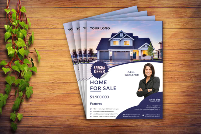 I will design real estate and properties flyer