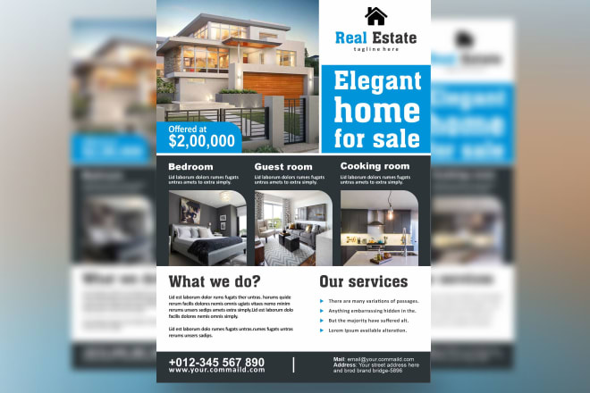 I will design real estate or property flyer