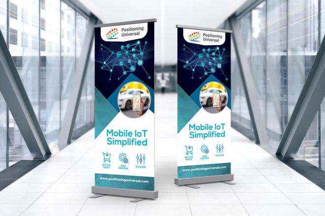 I will design roll up, retractable, pop up or pull up banner
