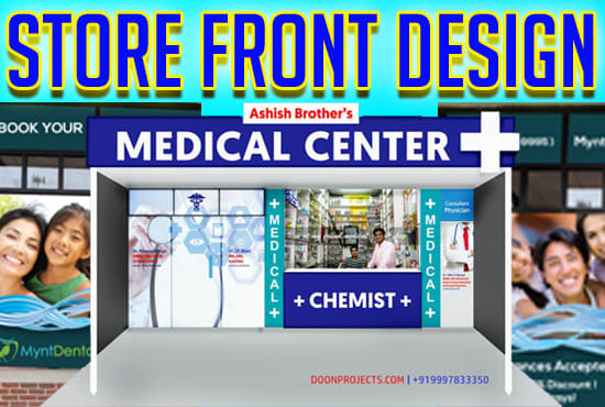 I will design shop front, all window graphics fantastic store front