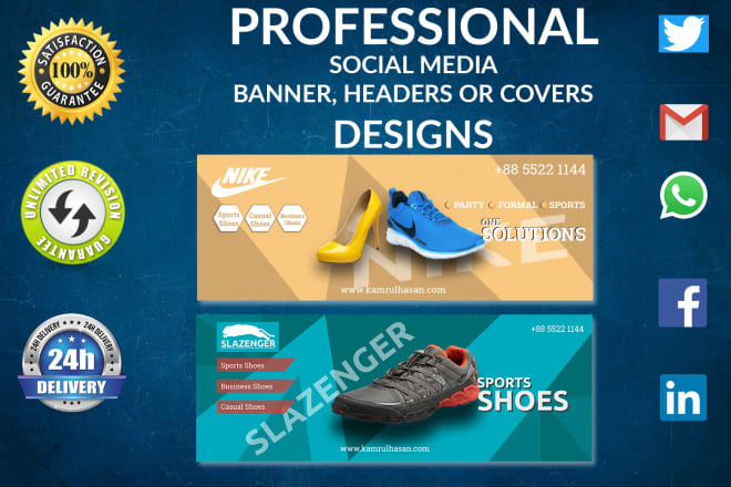 I will design social media posts, slider, covers, headers and banners
