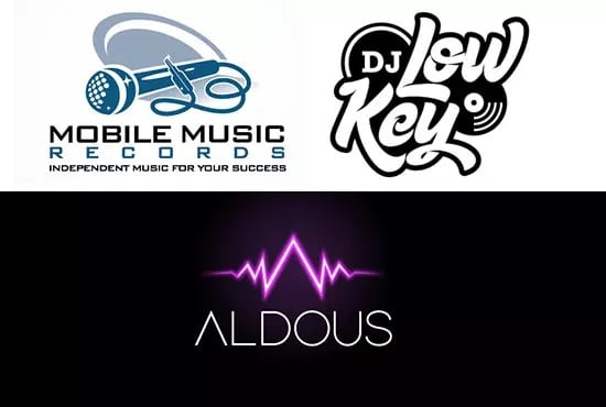I will design unique dj music band and video production logo design