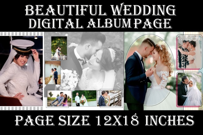 I will digital wedding photo design album