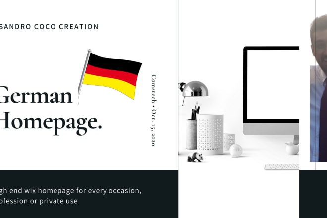 I will do a perferct german high end custom wix homepage