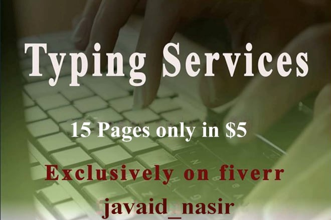I will do fast typing job of scanned PDF to word, your typist