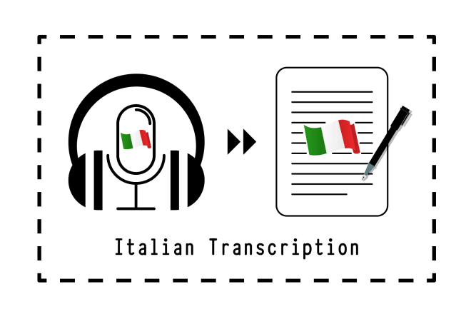 I will do italian audio or video transcription