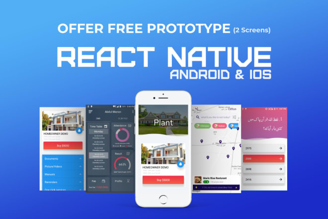 I will do mobile app in react native app