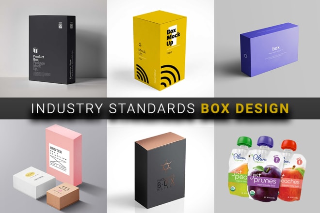 I will do modern packaging box design with die cut and 3d mockup