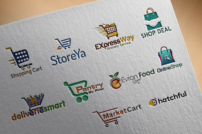 I will do modern shopify ecommerce logo for online store or website