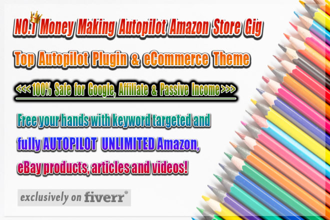 I will do money making amazon affiliate wordpress autoblog
