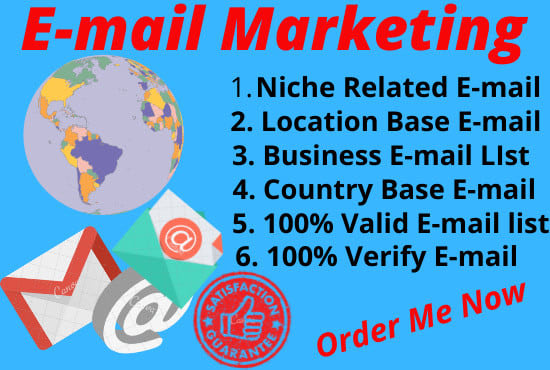 I will do niche targeted email list and email marketing