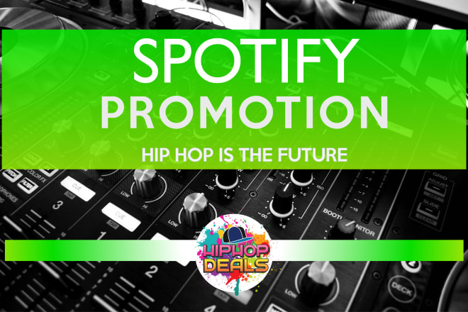 I will do organic spotify promotion to hip hop r and b target audience