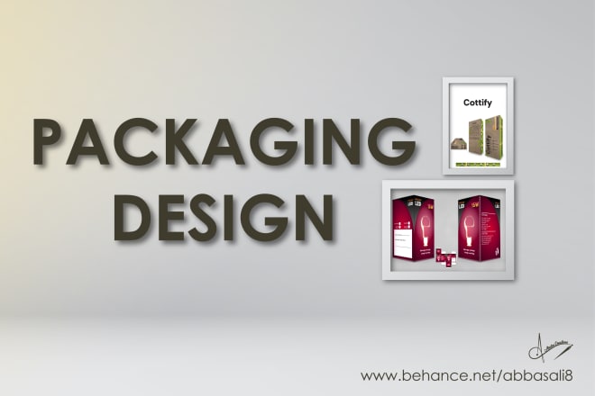 I will do packaging design job for your brand