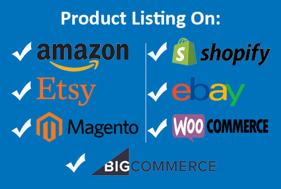 I will do professional product listing on ecommerce website