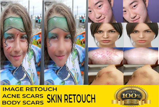 I will do skin retouch,smooth skin and enhancement service