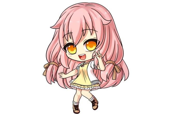 I will draw a chibi anime character